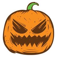 Kürbis-Halloween-Farbe vektor
