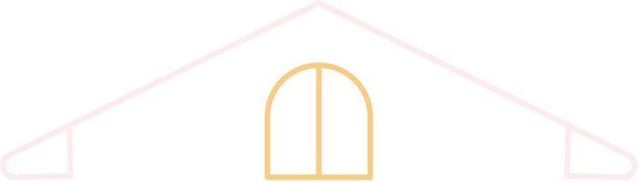 hus tak ikon översikt isolerat på vit bakgrund. minimal hus logotyp vektor