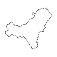 Inselkarte El Hierro, Region Spanien. Vektor-Illustration. vektor