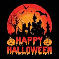 Halloween-T-Shirt-Designvektor vektor