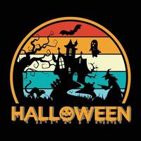 Halloween-T-Shirt-Designvektor vektor