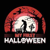 Halloween-T-Shirt-Designvektor vektor