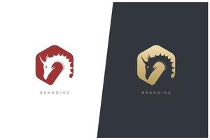 drake djur vektor logotyp begrepp design