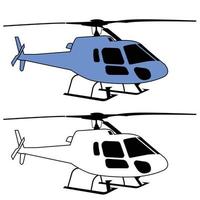 privat helikopter luft transporter vektor design