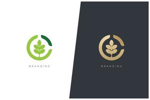 Wellness-, Natur- und Gesundheitsvektor-Logo-Konzeptdesign vektor