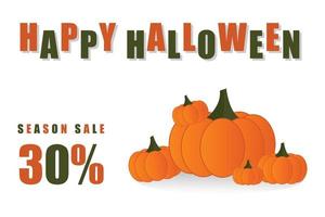 Happy Halloween Sale Banner Kalligrafie von Happy Halloween. vektor