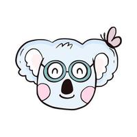 niedliche baby koala symbol illustration zeichnung vektor cartoon