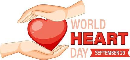 World Heart Day 29 september vektor