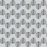 tecknad serie hjärna mönster bakgrund vektor