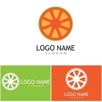 Orange Logo Design Vektor Icon Illustration Design