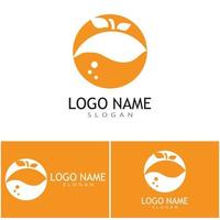 Orange Logo Design Vektor Icon Illustration Design