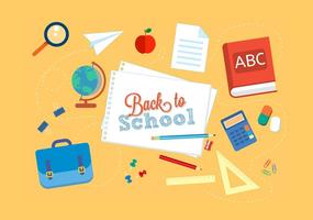 Gratis Back to School Vector Illustration