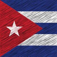 kuba unabhängigkeitstag 10. oktober, quadratisches flaggendesign vektor