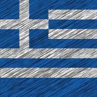 griechischer unabhängigkeitstag 25. märz, quadratisches flaggendesign vektor