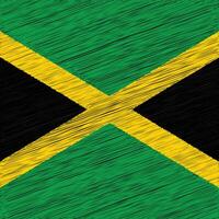 jamaica oberoende dag 6 augusti, fyrkant flagga design vektor