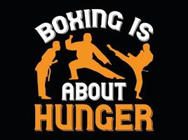 boxning t-shirt design vektor