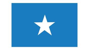 Flagge von Somalia. schöne nationalflagge der bundesrepublik somalia. vektor