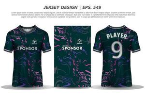 Trikot Design Sublimation T-Shirt Premium geometrisches Muster unglaubliche Vektorkollektion für Fußball Fußballrennen Radfahren Gaming Motocross Sport vektor