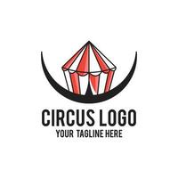 Zirkus-Logo-Design modernes Konzept vektor