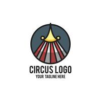 Zirkus-Logo-Design modernes Konzept vektor