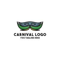 Karneval-Logo-Konzept-Design modern vektor