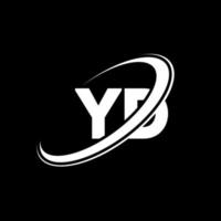 yd y d brev logotyp design. första brev yd länkad cirkel versal monogram logotyp röd och blå. yd logotyp, y d design. yd, y d vektor