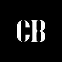 cb c b brev logotyp design. första brev cb versal monogram logotyp vit Färg. cb logotyp, c b design. cb, c b vektor