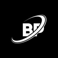 bp bp-Brief-Logo-Design. Anfangsbuchstabe bp verknüpfter Kreis Monogramm-Logo in Großbuchstaben rot und blau. bp-Logo, bp-Design. bp, bp, vektor