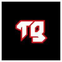 tg logotyp design, första tg brev design med sci-fi stil. tg logotyp för spel, esport, teknologi, digital, gemenskap eller företag. t g sport modern kursiv alfabet font. typografi urban stil teckensnitt. vektor