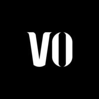 vo vo Brief Logo-Design. anfangsbuchstabe vo verknüpfter kreis großbuchstaben monogramm logo weiße farbe. vo-Logo, vo-Design. vo, vo vektor