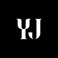 yj y j brev logotyp design. första brev yj versal monogram logotyp vit Färg. yj logotyp, y j design. yj, y j vektor