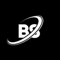 bs b s brev logotyp design. första brev bs länkad cirkel versal monogram logotyp röd och blå. bs logotyp, b s design. bs, b s vektor