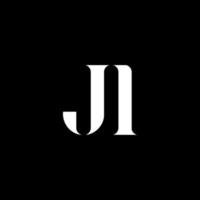 ji ji Brief-Logo-Design. anfangsbuchstabe ji großbuchstabe monogramm logo weiße farbe. Ji-Logo, Ji-Design. ji, ji vektor