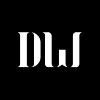 dw dw Buchstabe Logo-Design. anfangsbuchstabe dw großbuchstaben monogramm logo weiße farbe. dw-Logo, dw-Design. dw, dw vektor