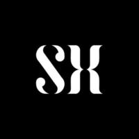 sx sx Buchstabe Logo-Design. anfangsbuchstabe sx großbuchstaben monogramm logo weiße farbe. SX-Logo, SX-Design. sx, sx vektor