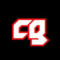 cg logotyp design, första cg brev design med sci-fi stil. cg logotyp för spel, esport, teknologi, digital, gemenskap eller företag. c g sport modern kursiv alfabet font. typografi urban stil teckensnitt. vektor