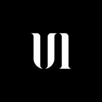 ui ui-Buchstaben-Logo-Design. anfangsbuchstabe ui verknüpfter kreis großbuchstaben monogramm logo weiße farbe. ui-Logo, ui-Design. ui, ui vektor