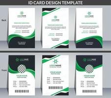 företags och kreativa id-kort designmall vektor