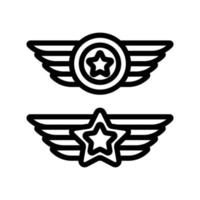 militärisches Rangsymbol vektor