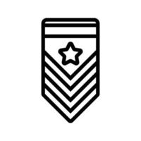 militärisches Rangsymbol vektor