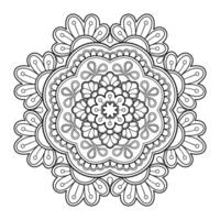 mandala digital konst mönster. konst på de vägg. färg bok spets mönster de tatuering. design för en tapet måla skjorta och bricka stencil klistermärke design, dekorativ cirkel prydnad i etnisk vektor