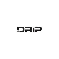 droppa logotyp eller ordmärke design vektor