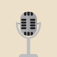 podcast mic mikrofon för musik underhållning, intervju sändningar intervju prestanda Tal Utrustning vektor