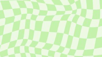 ästhetisches abstraktes grünes verzerrtes Schachbrett, Schachbretthintergrundillustration, vervollkommnen für Tapete, Hintergrund, Hintergrund vektor