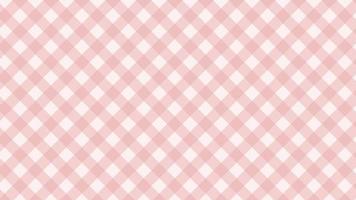 niedlicher pastellrosa diagonaler Gingham, Schachbrettmuster, Plaid, Schachbretthintergrundillustration, perfekt für Tapeten, Hintergrund, Hintergrund vektor