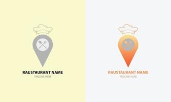 restaurang logotyp och illustration vektor