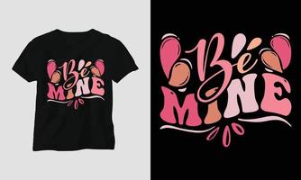 vara mina - mamma vågig retro häftig t-shirt vektor