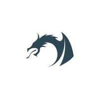 Drachen-Logo-Icon-Design-Illustration vektor
