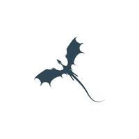 Drachen-Logo-Icon-Design-Illustration vektor