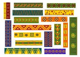 Afrikanische ethnische Ornamente und dekorative Muster vektor